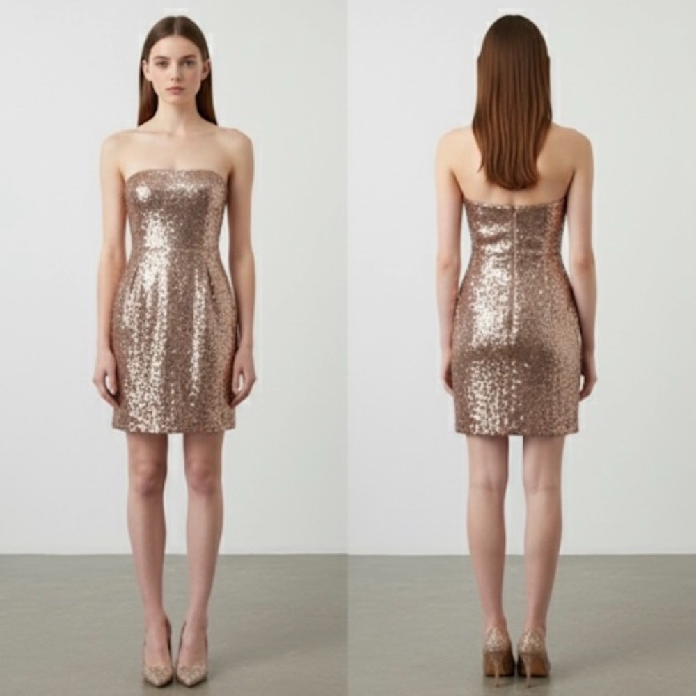 Bcbgmaxazria sexy mini sequin party dress